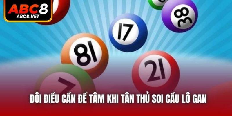 Đôi điều cần để tâm khi tân thủ soi cầu lô gan